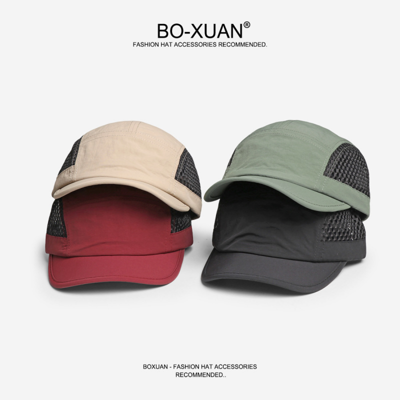 일본 스타일 짧은 챙 컬러 블록 통기성 메쉬 남성 여름 - Aquatic Sports Hat 리뷰 및 가격