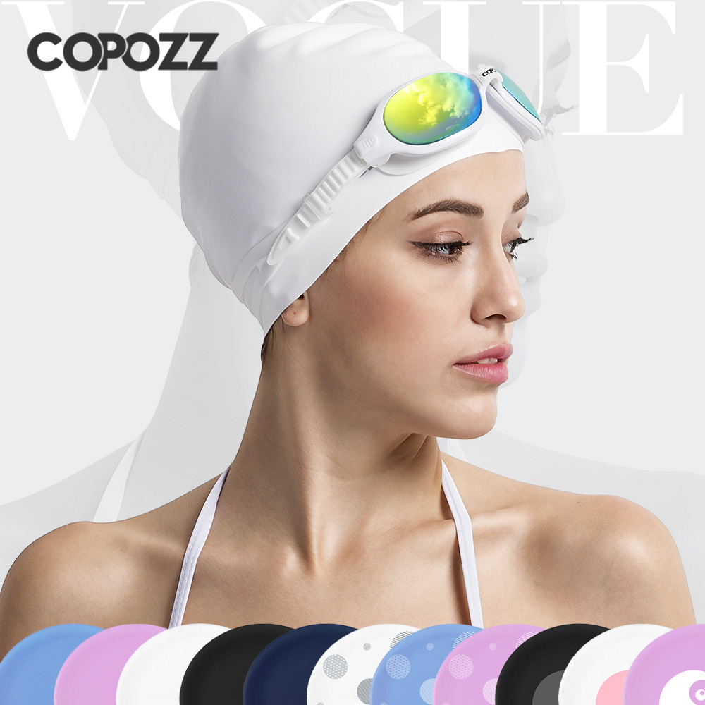 Copozz 탄성 실리콘 고무 방수 보호 귀 긴 머리  - Aquatic Sports Hat 리뷰 및 가격